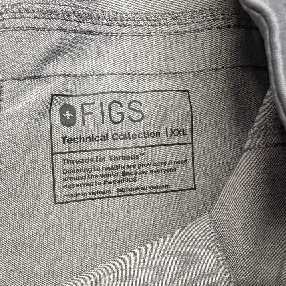 Figs Mens Scrub Pants Size XXL Axim‎ Cargo Technical Collection Graphite Gray